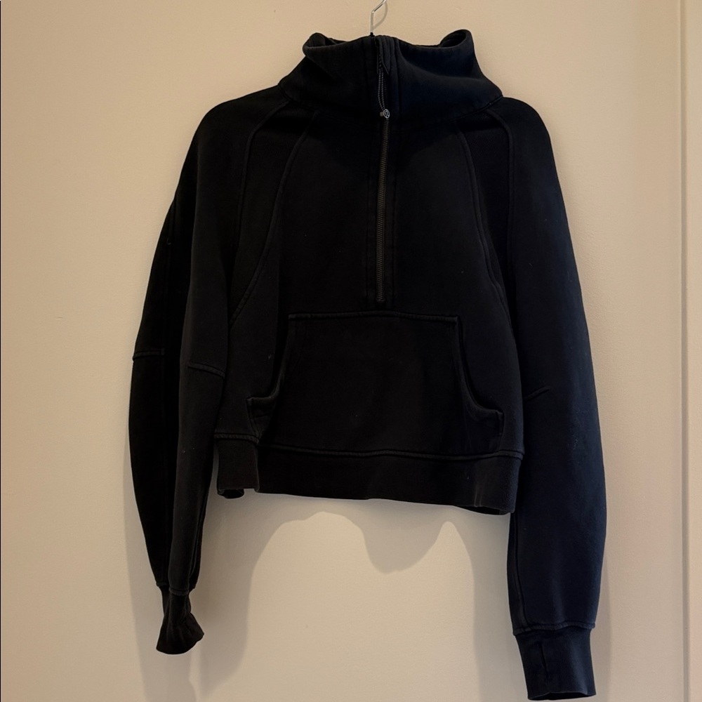 Lululemon Black Half-Zip Sweatshirt in M